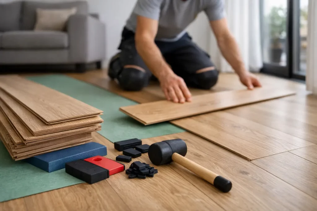 Laminaat in een appartement leggen zonder overlast